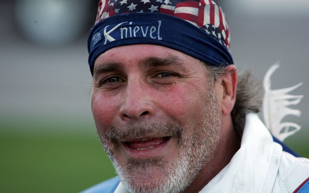 Motorcycle daredevil Robbie Knievel in 2008.