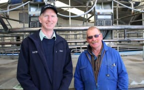 SIDDC director Ron Pellow and farm manager Peter Hancox