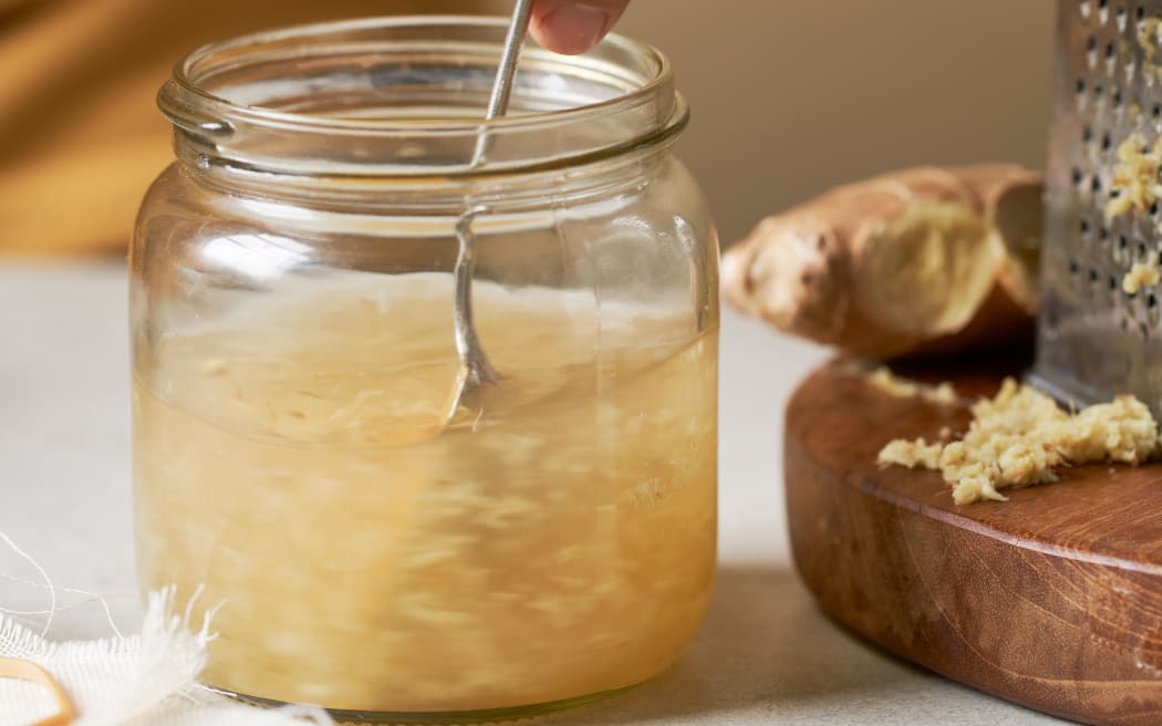 Ginger beer in the making.