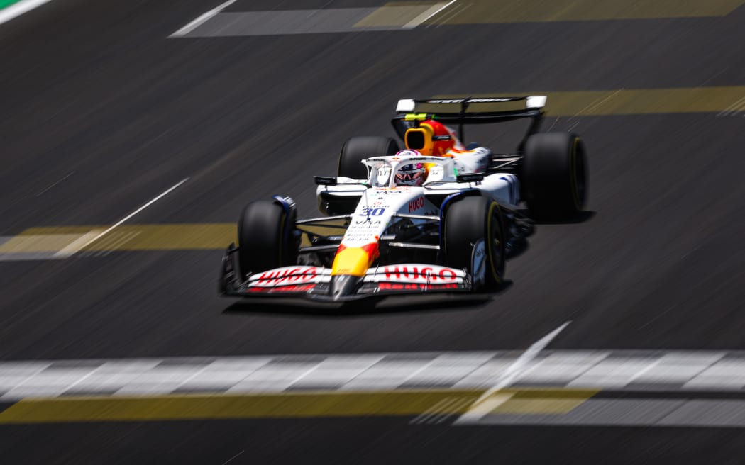 Liam Lawson at the 2025 Brazil Grand Prix.