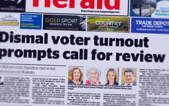 One of many headlines about the the low local election turnout.