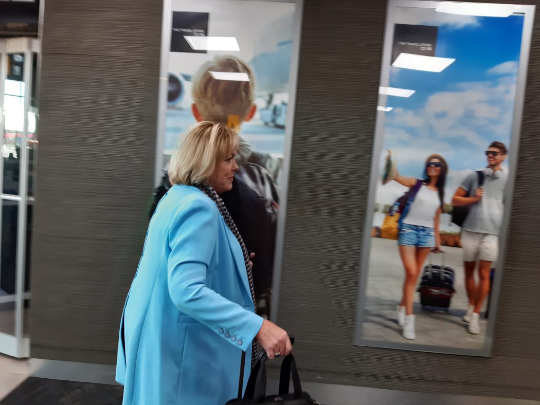 National MP Judith Collins at Wellington Airport