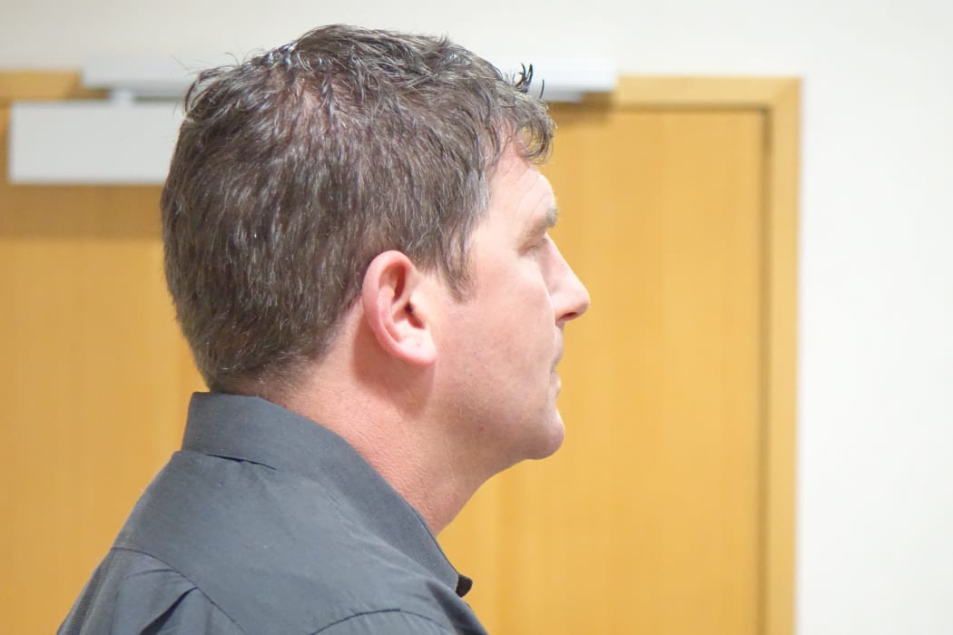 Quentin McCreedy at sentencing in Hamilton District Court.