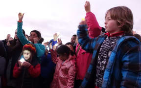 Refugee vigil Auckland.