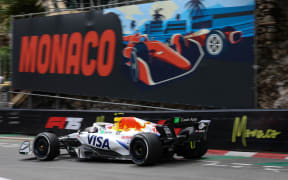 New Zealand driver Liam Lawson racing at Monaco, 2025.