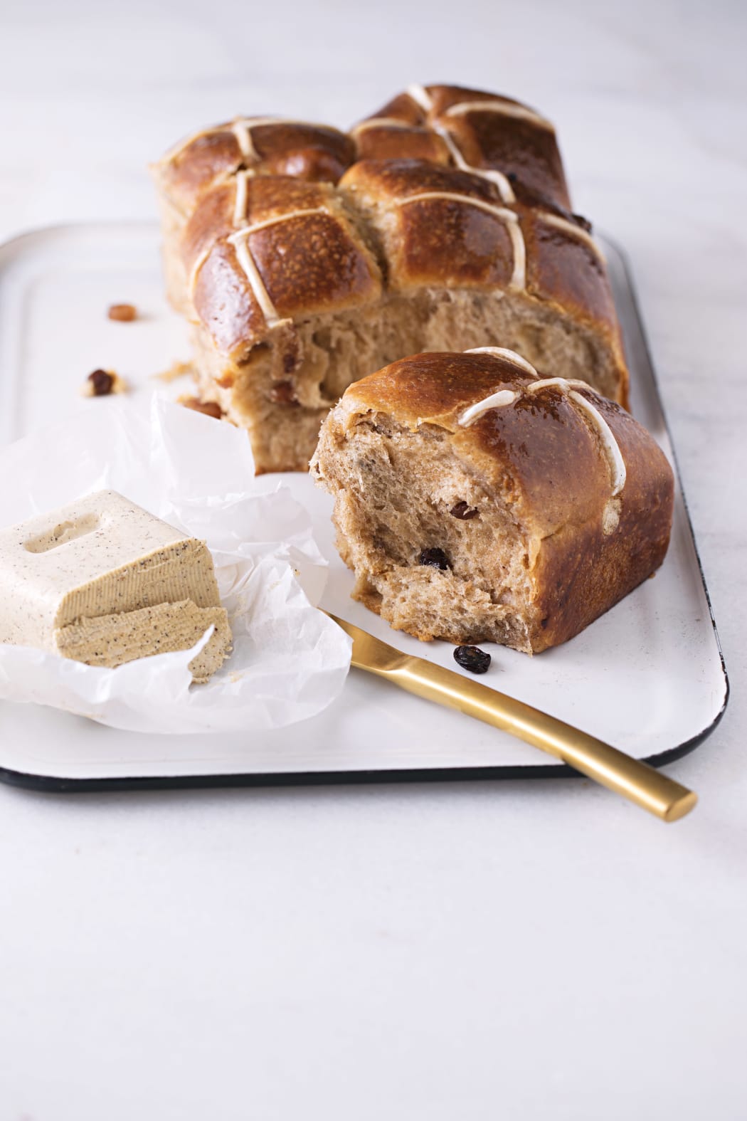 Hot Cross Brioche Buns