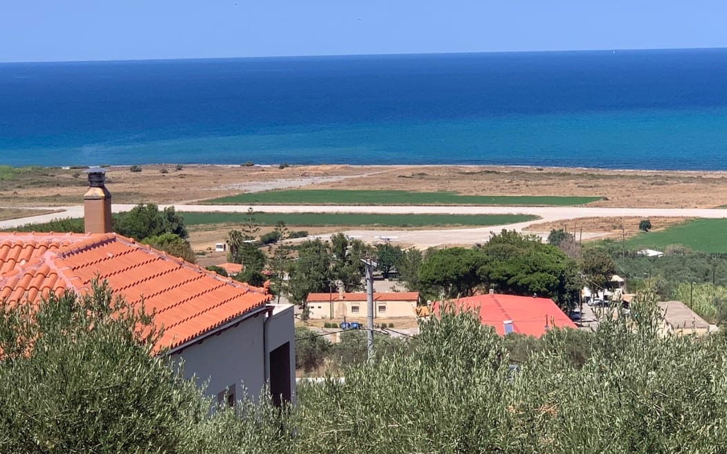 Maleme airfield from Hill 107.