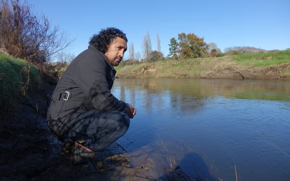 Quinton Tunoho is kaitiaki of a marae-based group planting native trees to help restore the Puniu River