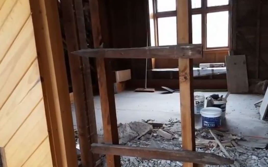 Miranda and Nick Rout want their earthquake-damaged house in Linwood to be demolished so they can move on.