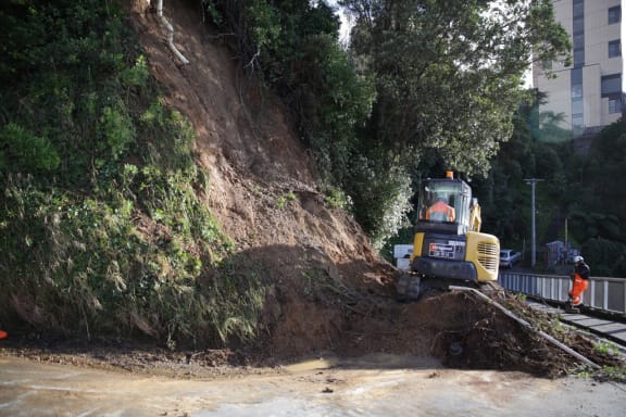 Work cleaning the Devon Street slip.