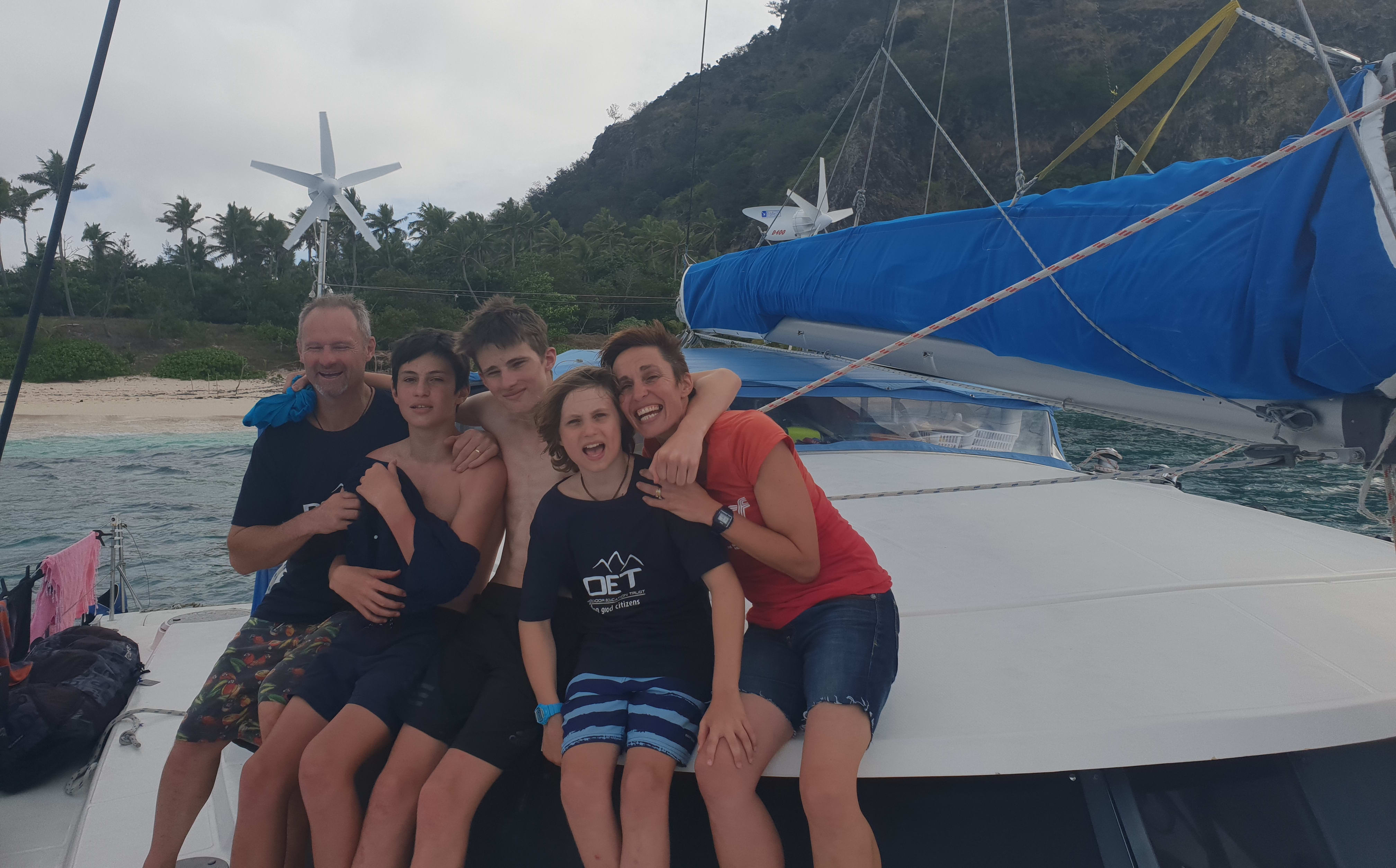 Rob Hamill and family are The Cruising Kiwis.