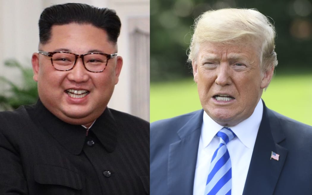 North Korean leader Kim Jong Un and US President Donald Trump.