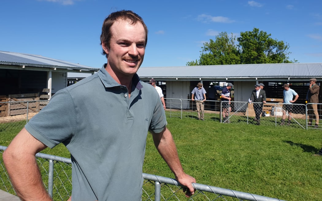 Hawke’s Bay farmer Ben Hindmarsh is hopeful is Berkshire pig Bernard will take the top prize.