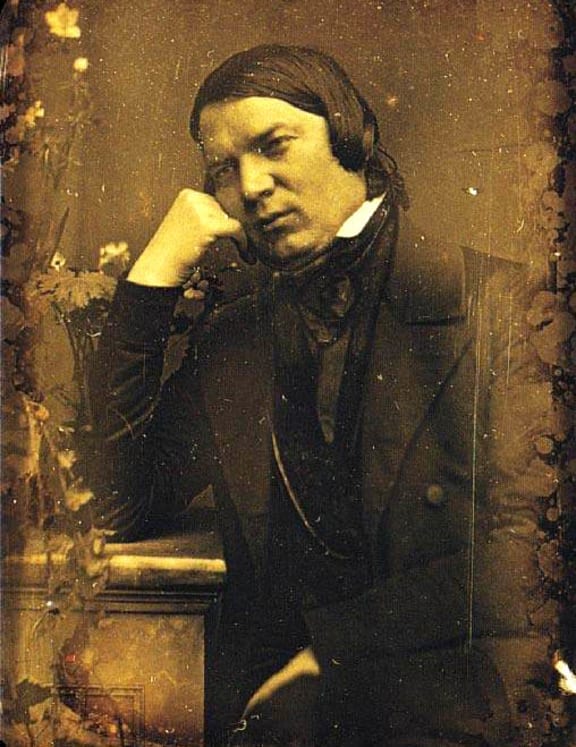 Robert Schumann, Daguerreotype portrait, 1849.