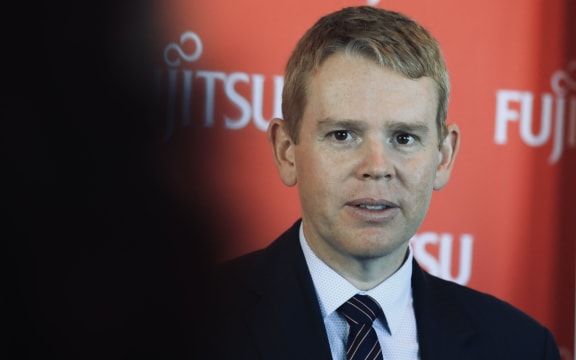 Chris Hipkins at border fully reopening briefing