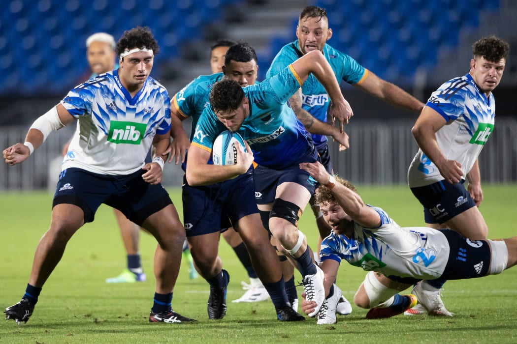 Moana Pasifika Alex McRobbie during the Super Rugby Paci?c match between Moana Pasifika and the Blues held at Mt Smart Stadium - Auckland - New Zealand  29  March  2022       Photo: Brett Phibbs / www.photosport.nz