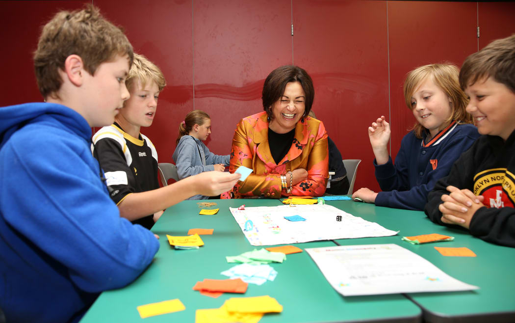 Education Minister Hekia Parata announces $10 million for maths and science at Ridgeway School.