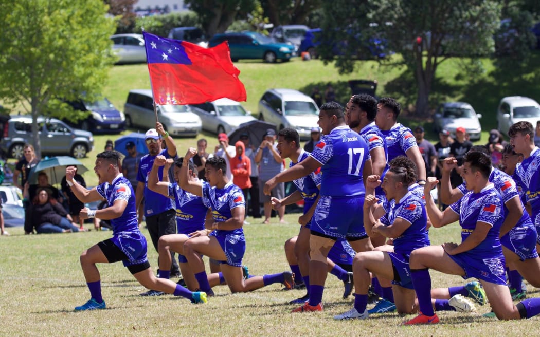 Samoa Siva Tau at the inaugural Pasifika Youth Cup in 2017.