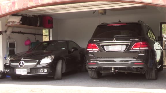 Mercedes-Benz vehicles at Brian and Hannah Tamaki's new 'resort' home.