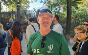 Ireland rugby fan John in Paris for Rugby World Cup 2023.