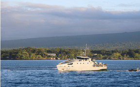 The Nafanua II police patrol boat ran aground on reef in Savai'i waters in early August.