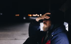 homeless man