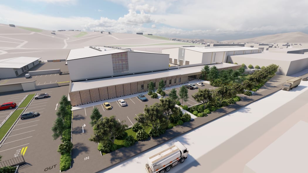 An image of the planned Hillside railway workshop redevelopment.