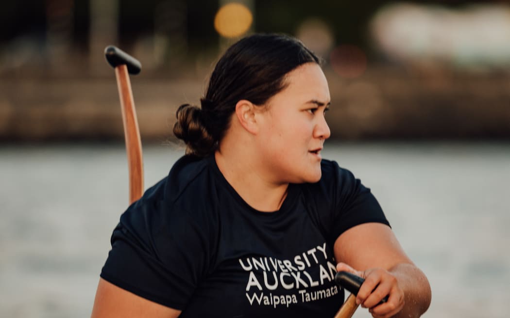 Manamea Koteka, Auckland Uni waka ama paddler