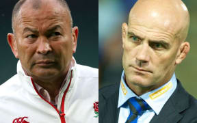 Eddie Jones, left, and John Mitchell