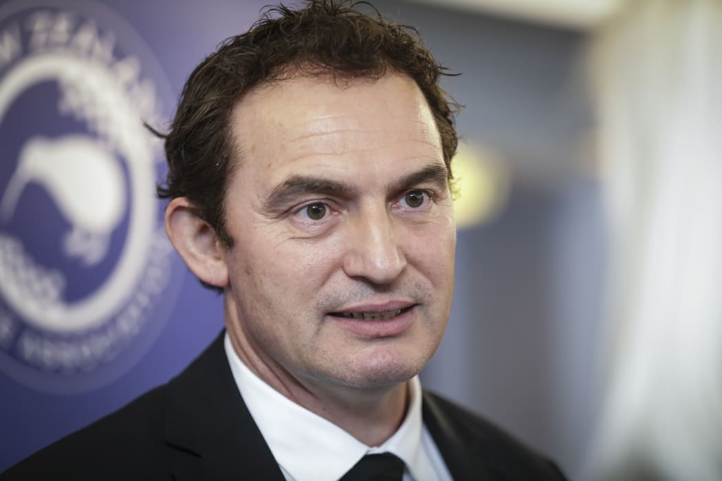 Police conference in Wellington.Police Minister Stuart Nash.