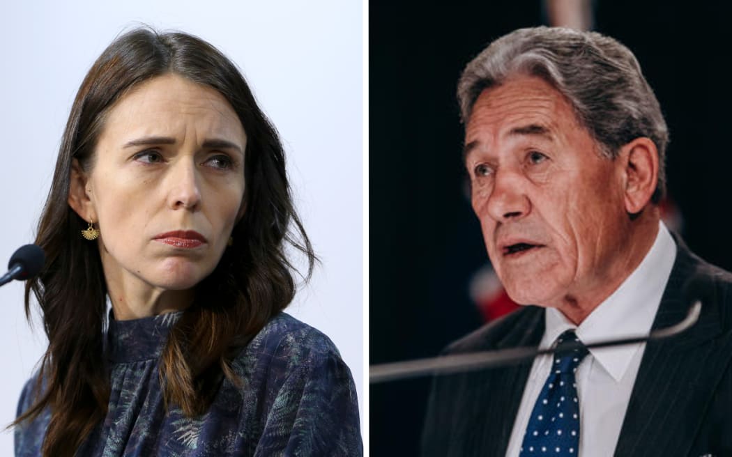 Prime Minister Jacinda Ardern and deputy Winston Peters.