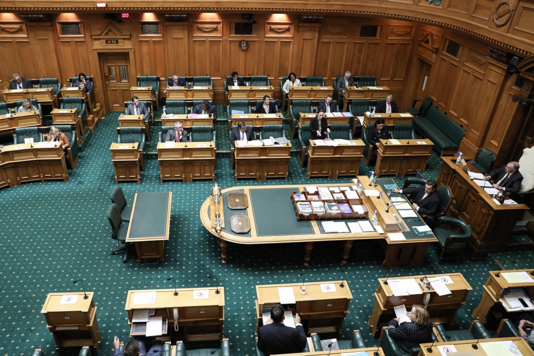 MPs are spaced further apart as Parliament sits under alert level 2