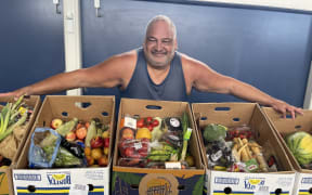 Owen Cooper says the foodbank supplies food to as many people as possible, but sometimes there just isn't enough to go around - that's where the school lunches come in handy. He says he gives them 'a school lunch or two' instead of turning people away empty handed.