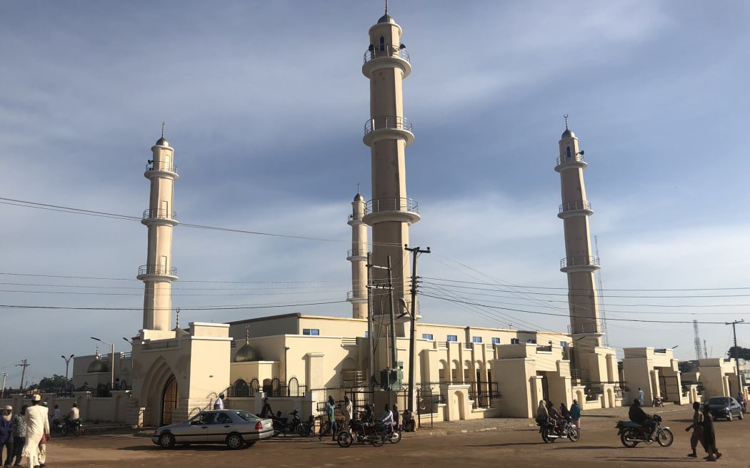 Zaria Central Mosque in northern Nigeria, before it collapsed.