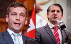 ACT leader David Seymour and Minister for Workplace Relations and Safety Michael Wood