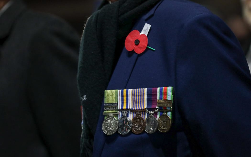 Medals at the Christchurch dawn service