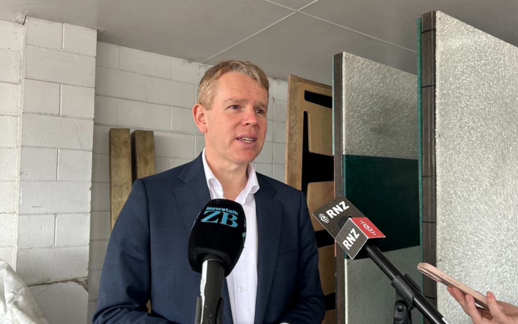Labour Party leader Chris Hipkins at Critical Design in Papatoetoe