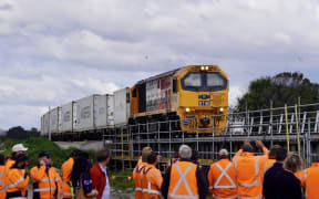The re-opening of the Napier to Hastings rail line after it was closed earlier in 2023 because of Cyclone Gabrielle.