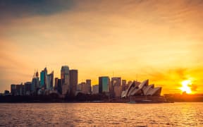 Sydney at sunset.