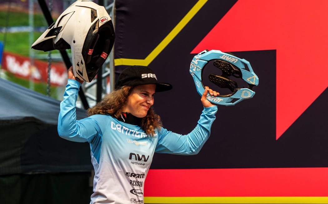 Wellington mountainbiker Erice van Leuven is competing internationally.