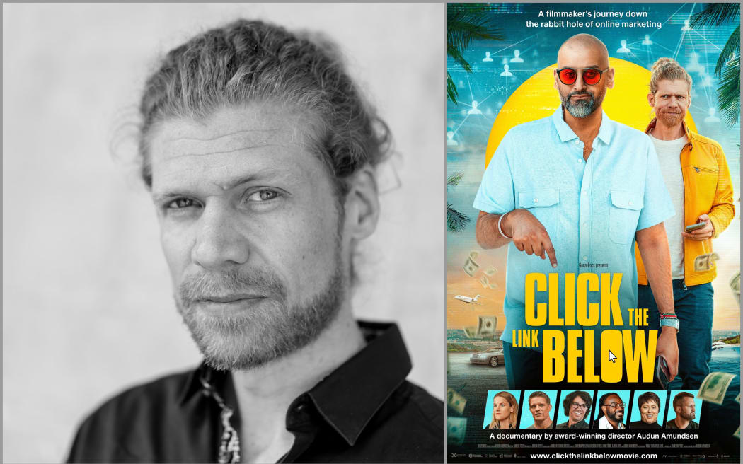 Image of Audun Amundsen and movie poster