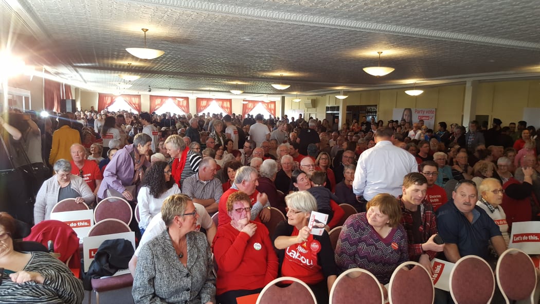 There was standing room only at the venue.