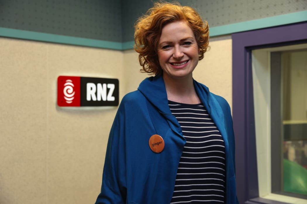 RNZ's Susie Ferguson proudly wears the ginger badge.