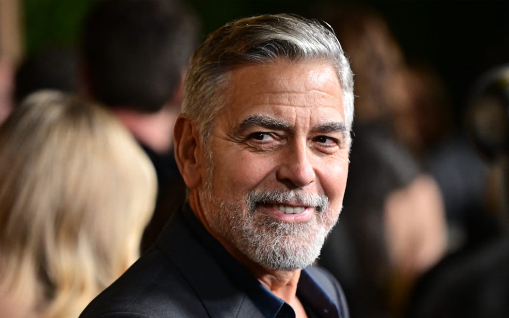US actor George Clooney attends the LA premiere of Amazon MGM Studios' "The Boys in the boat" at the Samuel Goldwyn theatre in Beverly Hills, California, December 11, 2023.