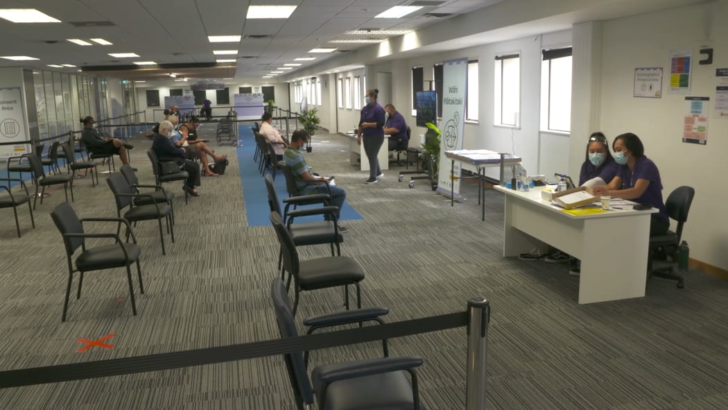 South Seas vaccination clinic in the old Manukau Institute tech building.