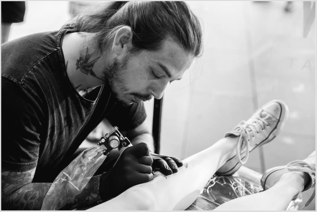 Stefan Sinclair at work.
