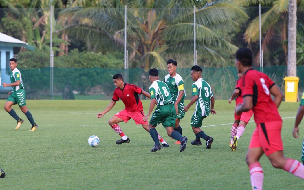Tonga scored three first half goals against the hosts.