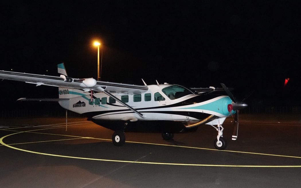 Barrier Air’s Cessna Grand Caravan on the tarmac at Bay of Islands Airport in Kerikeri.