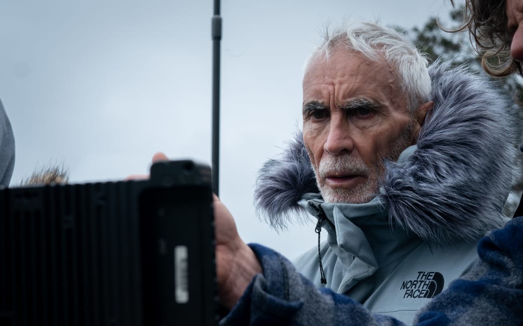 Lee Tamahori on location while filming "The Convert" in 2022.
Copyright Kirsty Griffin, 2022.