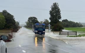 flooding, heavy rain on grey district, west coast
